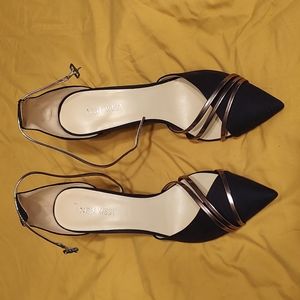 Nine West Blue Suede Heels